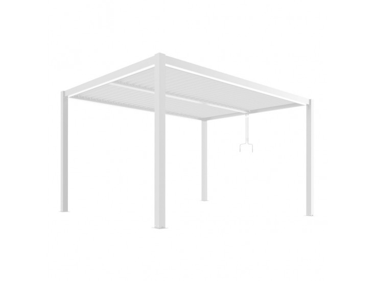 LUXE pergola 3x4m fehér LED világítással