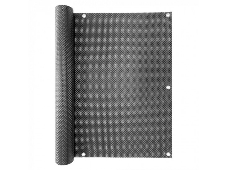 Erkélytakaró ponyva korlátra 0,9x3 m fekete