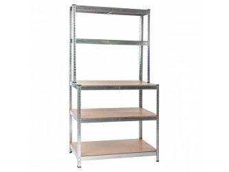 Nagy teherbírású polc G 100x30/60x180 cm 150 kg