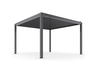 LUXE elektromos pergola 3x4m antracit LED világítással