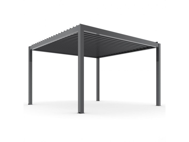 LUXE elektromos pergola 3x4m antracit LED világítással