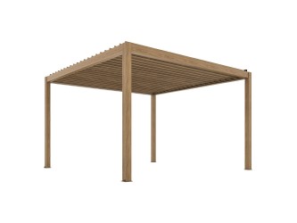 LUXE elektromos pergola 3x4m fa LED világítással