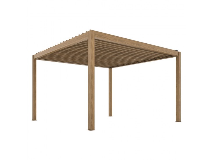 LUXE elektromos pergola 3x4m fa LED világítással