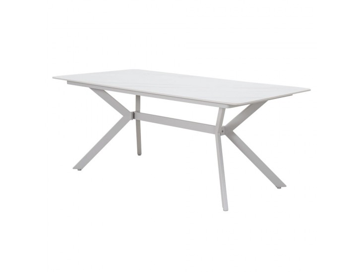 Ballena kerti asztal üveglappal