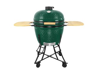 Kerámia faszéngrill oldalpolcokkal, 57 cm ráccsal