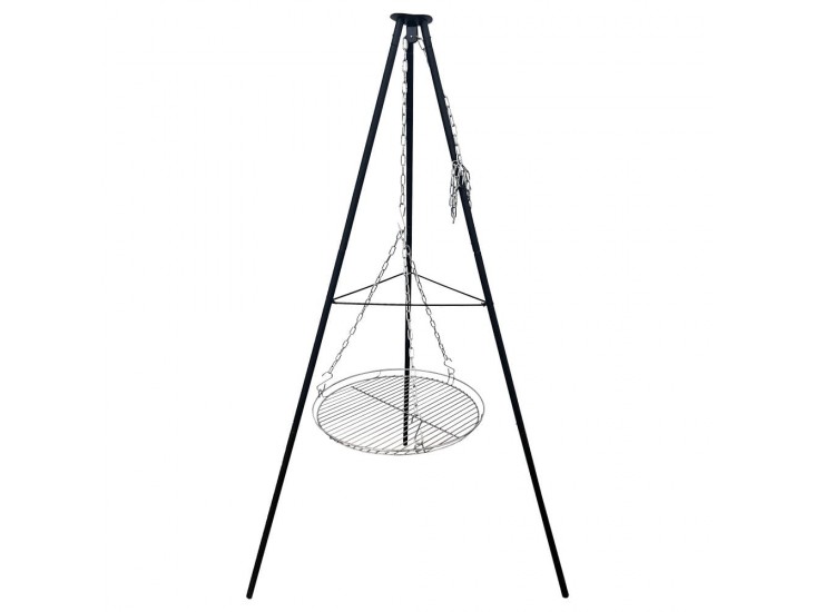 MIR-HP48 Acél függesztett grillrács háromlábbal 51 cm