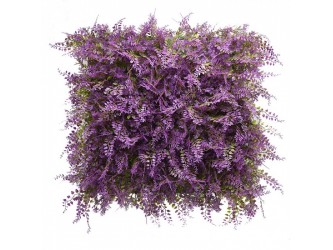 Lila páfrány műanyag zöldfal 50x50 cm