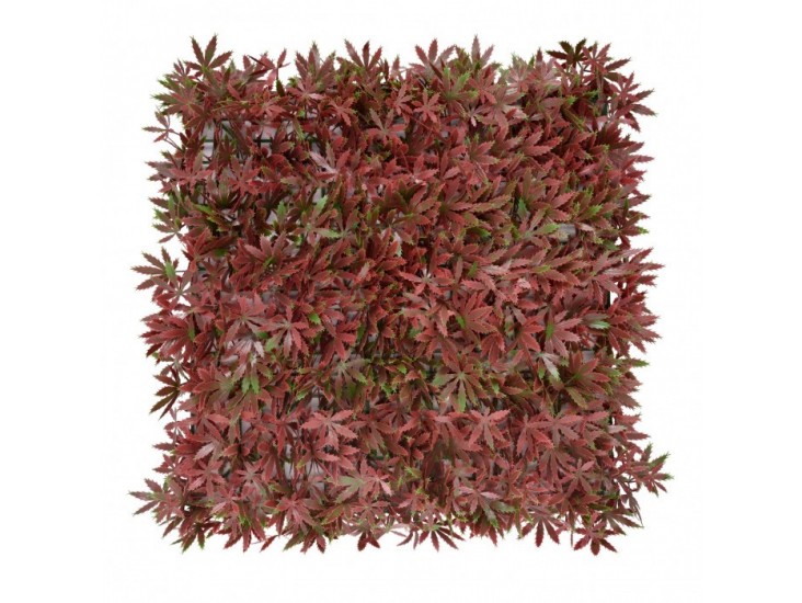 Vörös juhar műanyag zöldfal 50x50 cm