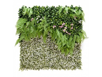 Fátyolvirág műanyag zöldfal 100x100 cm