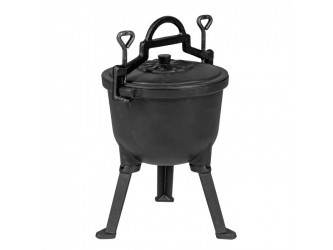 Öntöttvas edény lábakkal 15 literes zománcozott