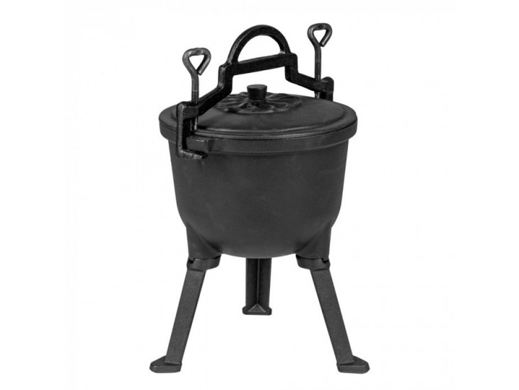 Öntöttvas edény lábakkal 15 literes zománcozott