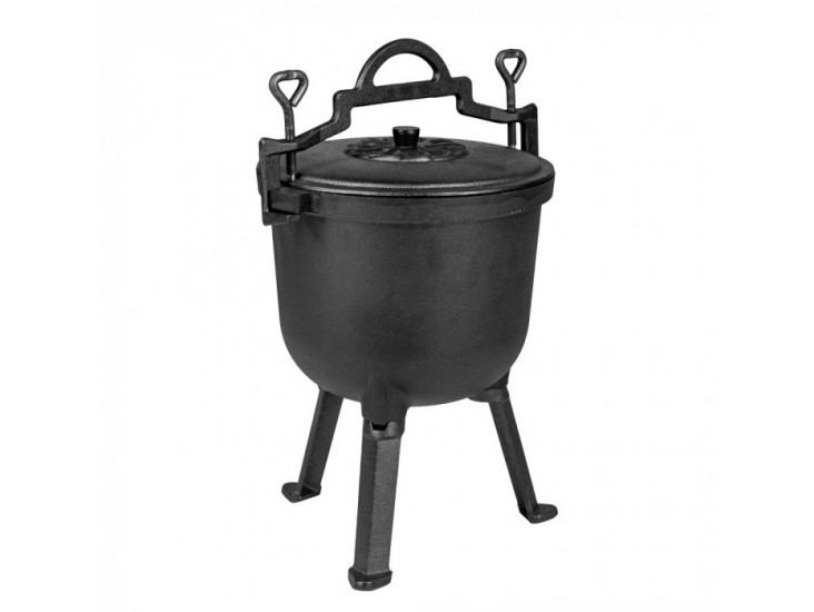 Öntöttvas edény lábakkal 5 literes