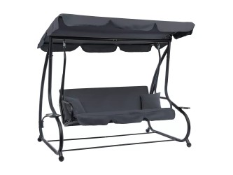 Pegi kerti hintaágy szürke