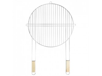 Kerek grillrács fa fogantyúval 51 cm