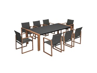 Duisburg alumínium kerti étkező szett (8 személyre)