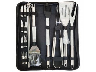 Grill eszköz készlet szövettáskával