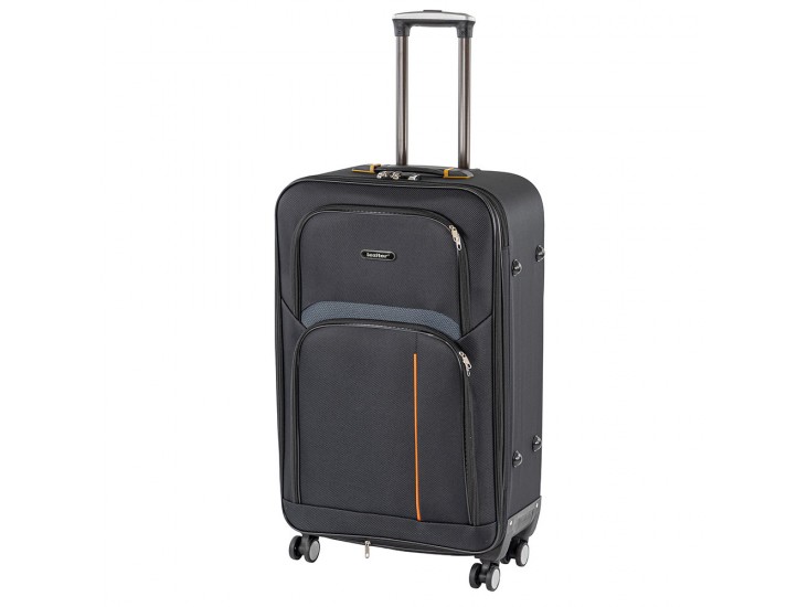 TraveLux light nagy bőrönd puha 76x50x29 cm fekete