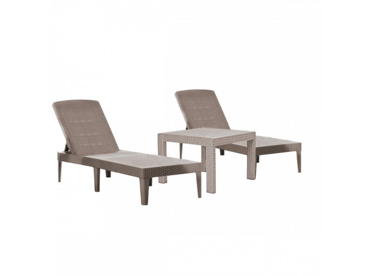 Jaipur duo kerti nyugágy set Rosario asztallal cappuccino