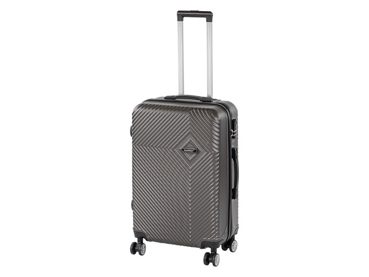 TraveLux Pro közepes bőrönd keményfedeles 68x45x25 cm szürke