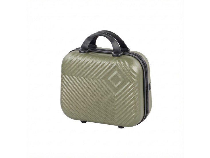 TraveLux Pro kézi bőrönd keményfedeles 28x36x16 cm olajzöld