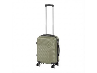 TraveLux Pro kézipoggyász keményfedeles levehető kerékkel 40x30x20 cm olajzöld