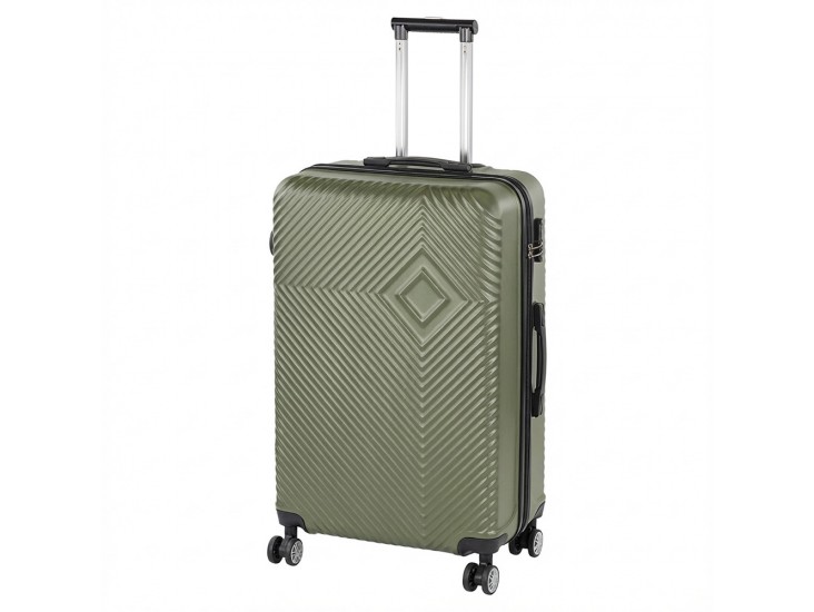 TraveLux Pro nagy bőrönd keményfedeles 76x50x29 cm olajzöld