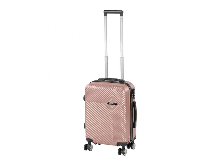TraveLux Pro kézipoggyász keményfedeles levehető kerékkel 40x30x20 cm rosegold