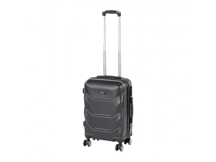 TraveLux Max kézipoggyász keményfedeles levehető kerékkel 40x30x20 cm fekete