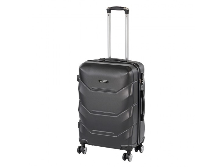 TraveLux Max közepes bőrönd keményfedeles 68x45x25 cm fekete