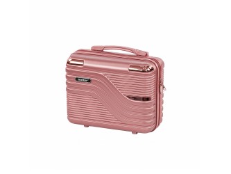 TraveLux Urban kisméretű kézi bőrönd keményfedeles 28x36x16 cm rosegold