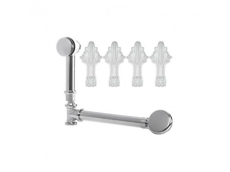 ABI Lábak és leeresztő Antica szabadon álló kádhoz, fehér