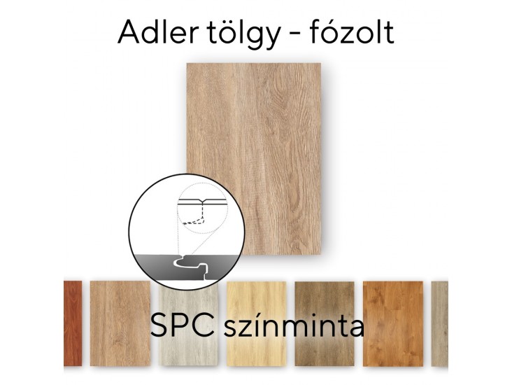 Leziter Adler tölgy Vinyl SPC fózolt padló minta/db