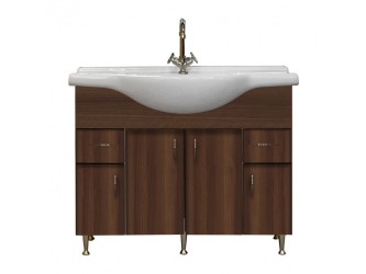 Bianca Plus 105 alsó szekrény mosdóval, aida dió színben