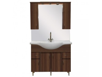 Bianca Plus 105 komplett fürdőszobabútor, aida dió színben