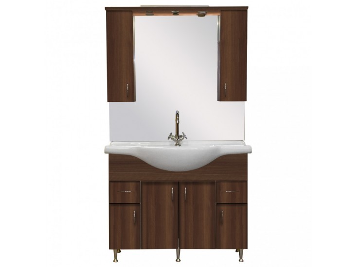 Bianca Plus 105 komplett fürdőszobabútor, aida dió színben