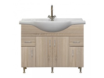 Bianca Plus 105 alsó szekrény mosdóval, sonoma tölgy színben