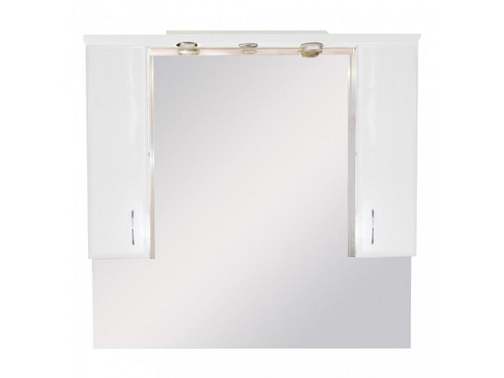 Bianca Plus 105 fürdőszoba bútor felsőszekrény, magasfényű fehér színben