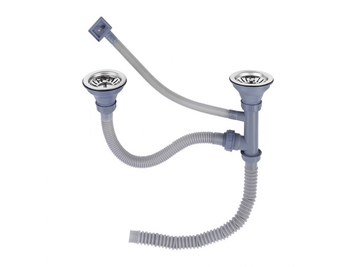 Szifon 2 medencés mosogatóhoz