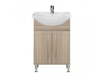 Bianca Plus 55 alsó szekrény mosdóval, sonoma tölgy színben