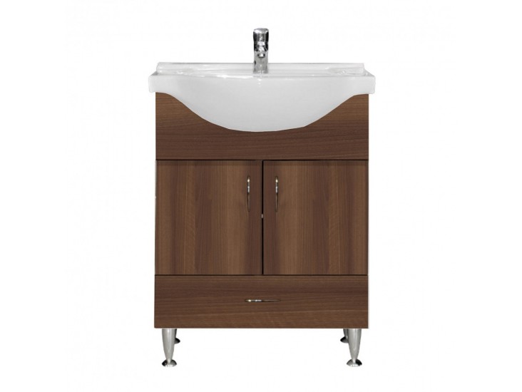 Bianca Plus 65 alsó szekrény mosdóval, aida dió színben