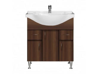 Bianca Plus 75 alsó szekrény mosdóval, aida dió színben