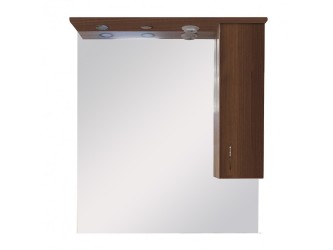 Bianca Plus 85 fürdőszoba bútor felsőszekrény, aida dió színben, jobbos nyitásirány