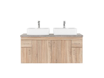 Bianco 130 alsó szekrény mosdó nélkül sonoma tölgy beton munkalappal