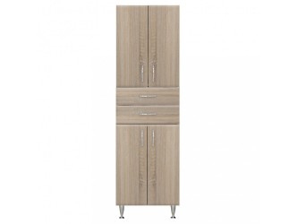Bianca Plus 60 magas szekrény 4 ajtóval, 2 fiókkal, sonoma tölgy színben