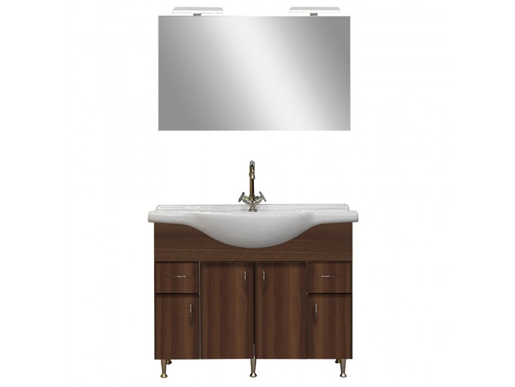 Bianca Prime 105 komplett fürdőszobabútor, aida dió színben