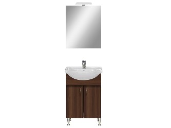 Bianca Prime 55 komplett fürdőszobabútor, aida dió színben