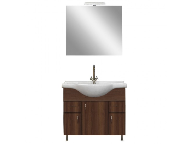 Bianca Prime 85 komplett fürdőszobabútor, aida dió színben