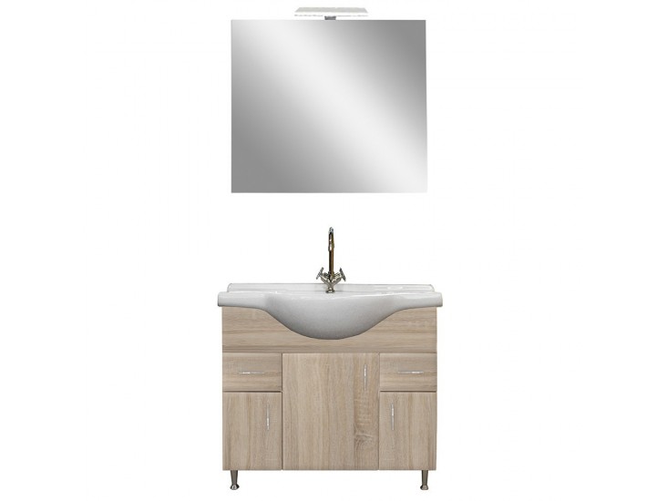 Bianca Prime 85 komplett fürdőszobabútor, sonoma tölgy színben