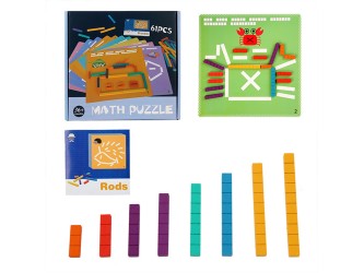 Számolórúd kirakó számtani oktató fajáték