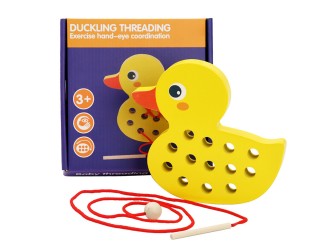 Kiskacsás fűzős fajáték